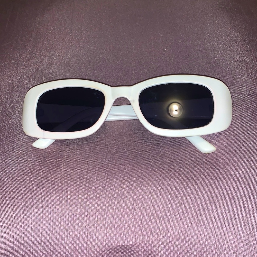 Vintage Narrow Rectangular Mod Sunglasses